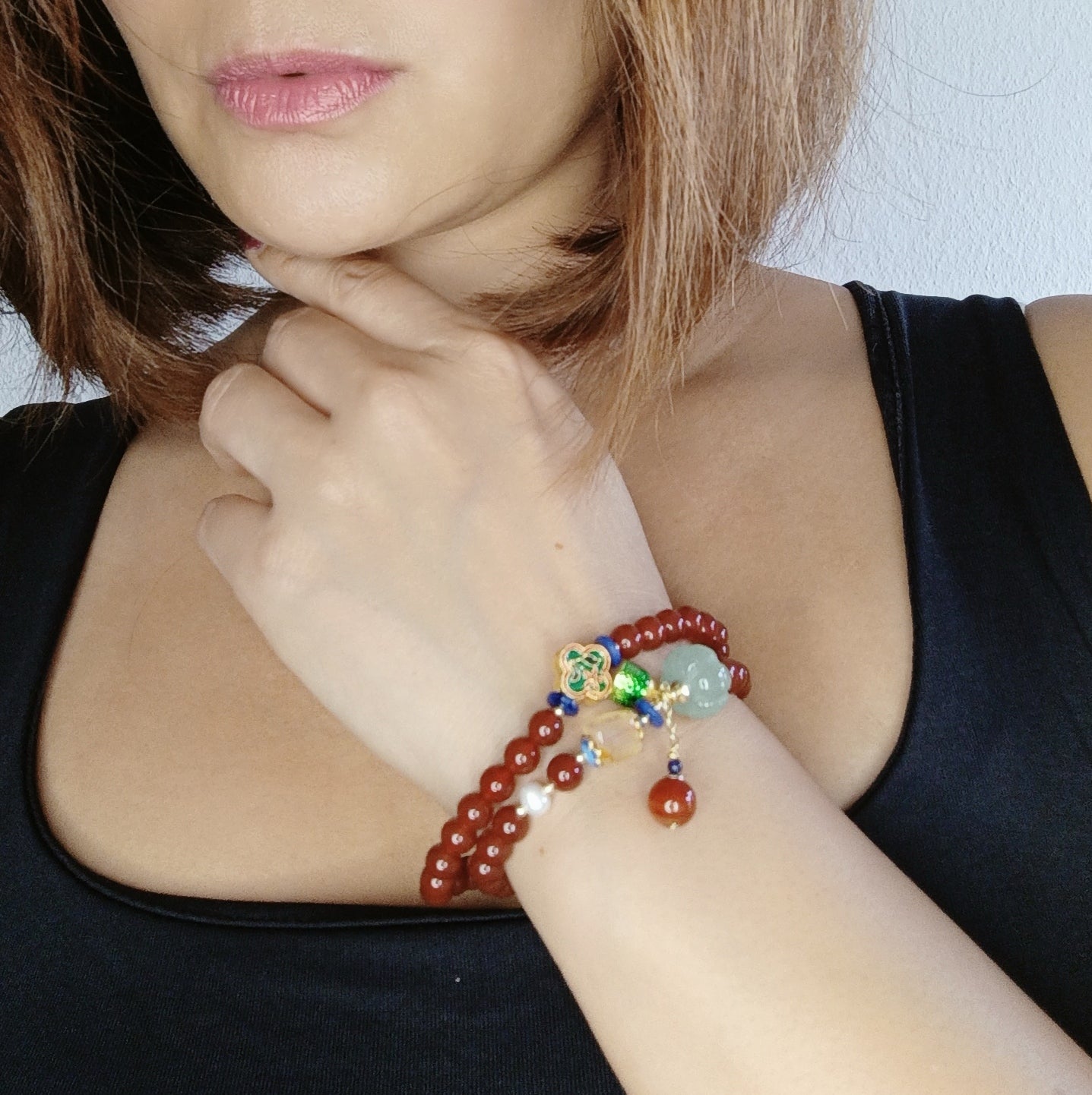 Armband "红 Hong" ( Linglong Kollektion)