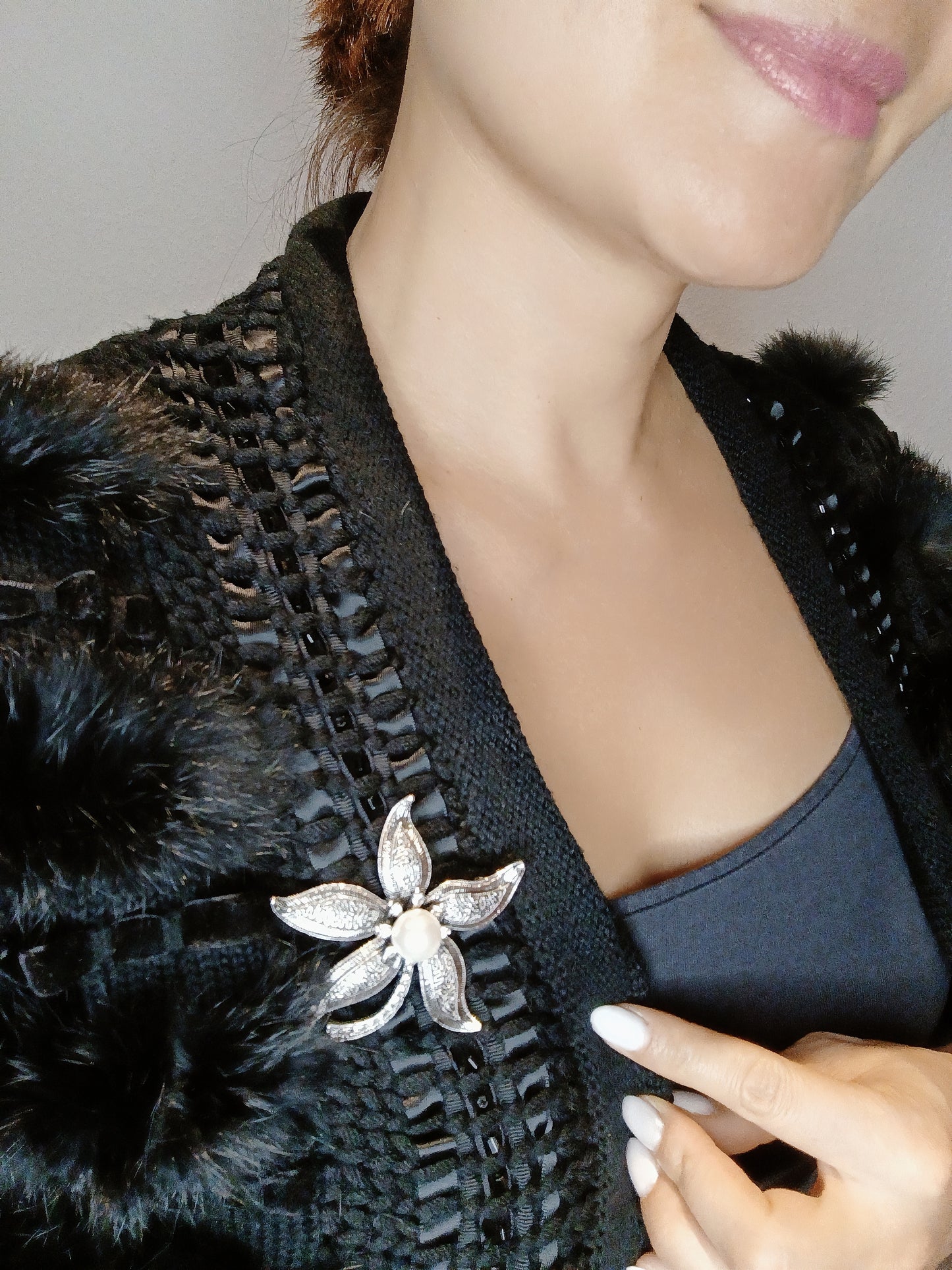 Brosche "Silver star" - -Gorgeous Kollektion