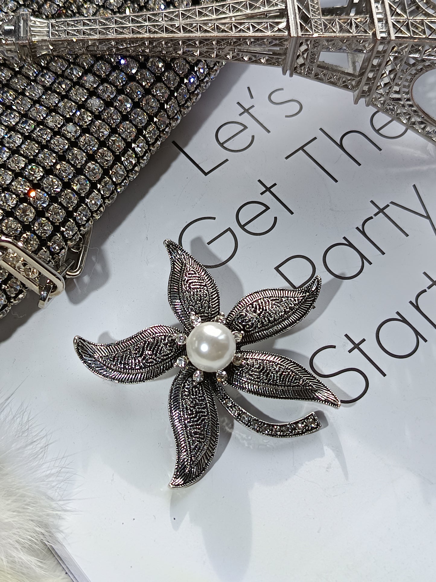 Brosche "Silver star" - -Gorgeous Kollektion