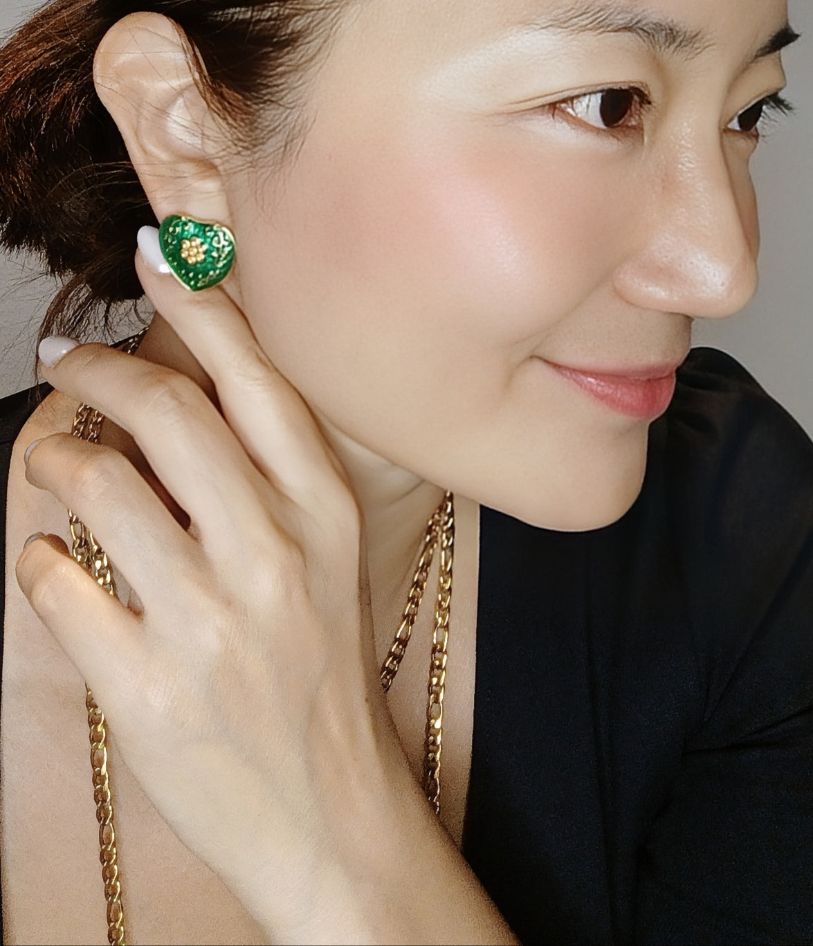 Ohrringe "Emerald heart" - Gorgeous Kollektion