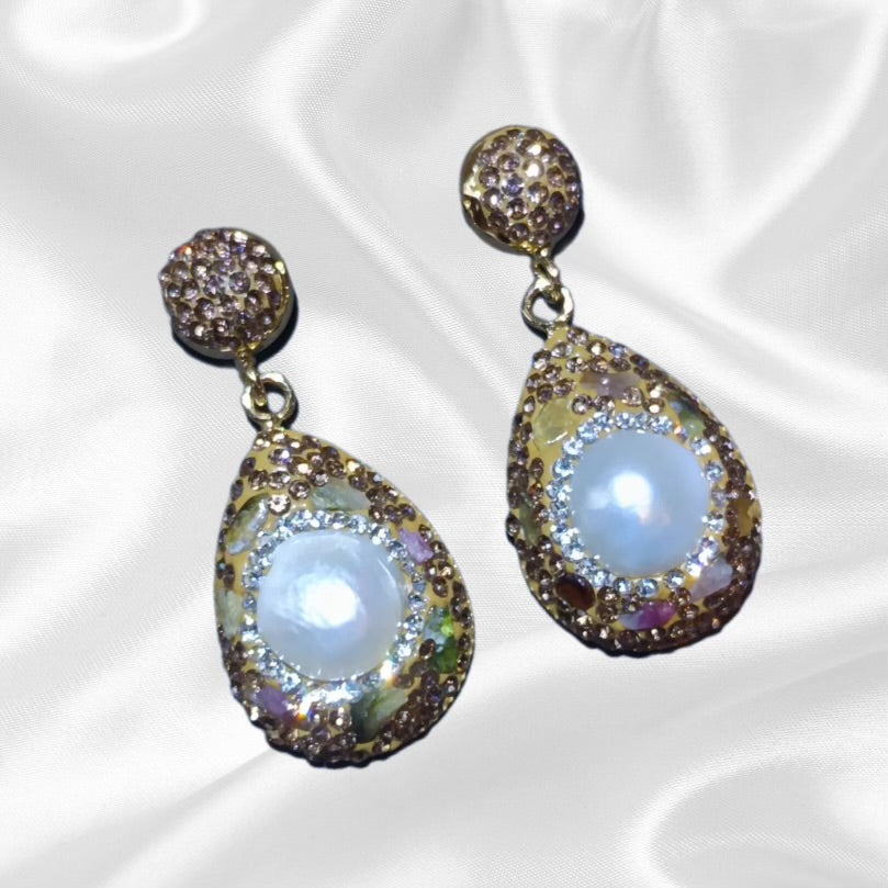 Earrings "Dazzling-Tear of mermaid" - Gorgeous collection 