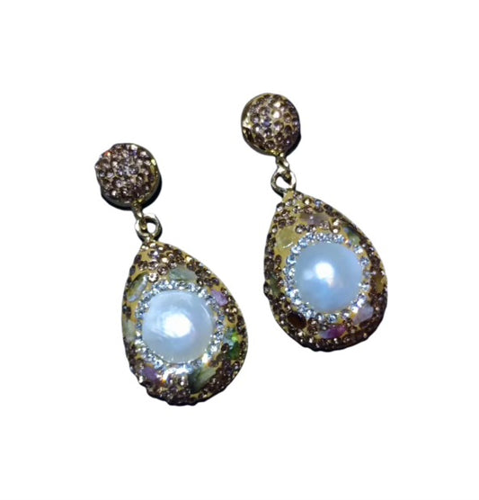 Earrings "Dazzling-Tear of mermaid" - Gorgeous collection 