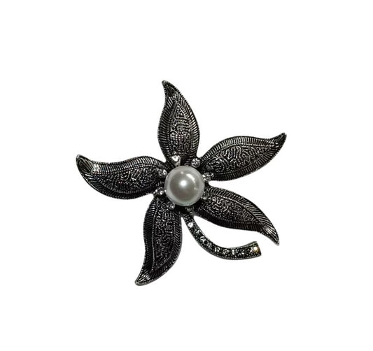 Brooch "Silver star" - Gorgeous collection 