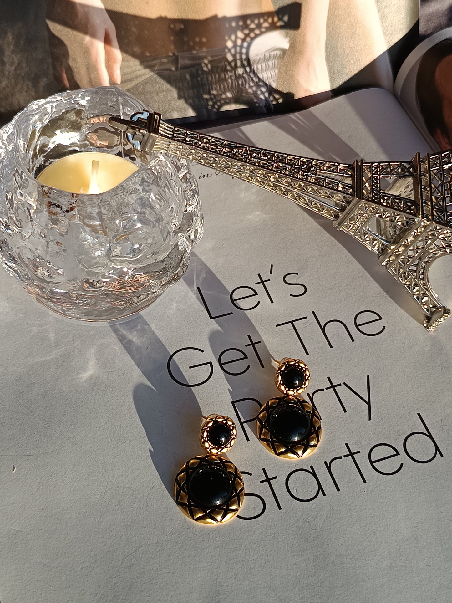 Earrings "Night pearl" - Gorgeous collection 