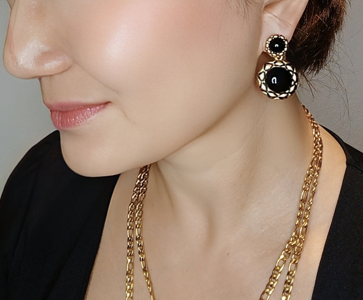 Earrings "Night pearl" - Gorgeous collection 